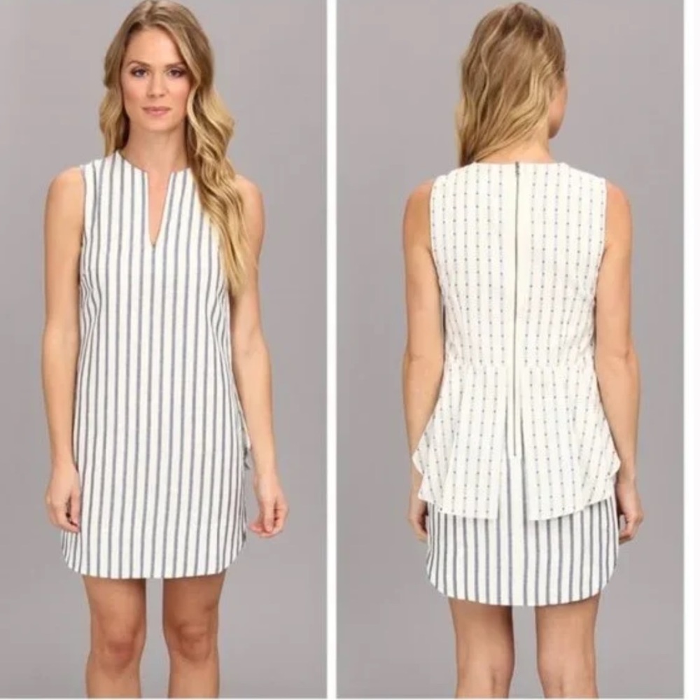BCBGMAXAZRIA Yousra Sleeveless Peplum Dress